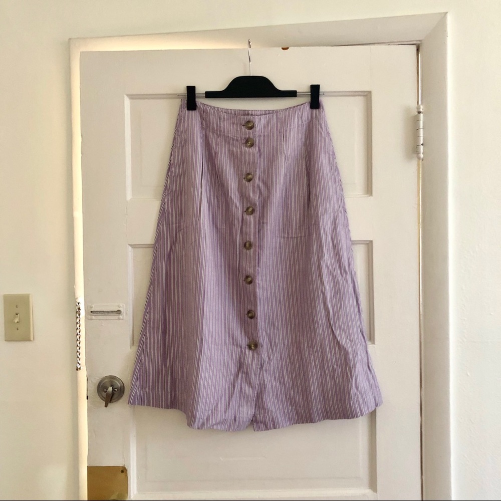 Madewell - Button-Front Midi Skirt - NWT